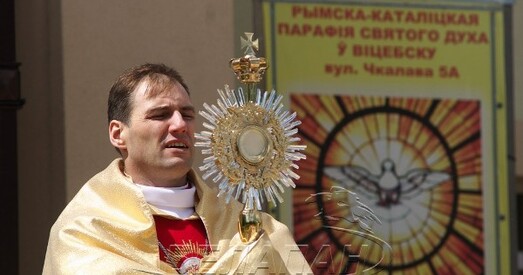 У Віцебску адбылося шэсце католікаў у гонар Цела Гасподня