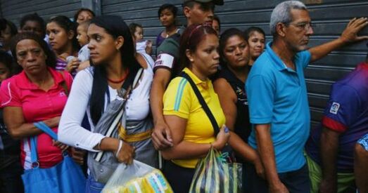 Венесуэла. Ахвотныя набыць ежу будуць праходзіць дактыласкапію