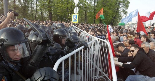 Брутальны разгон "Маршу мільёнаў" у Маскве