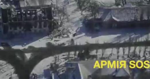 З'явілася відэа Дэбальцава, знятае з беспілотніка (відэа)