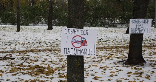 “Дрэвы мітынгуюць!”