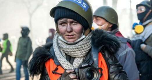 Фотавыстава пра падзеі ва Украіне ў Беларускім доме правоў чалавека