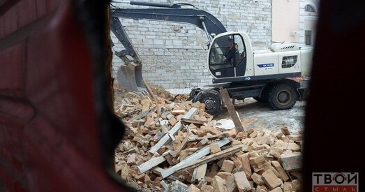 Гродна. Дом на рагу Маркса і Маладзёжнай знеслі канчаткова