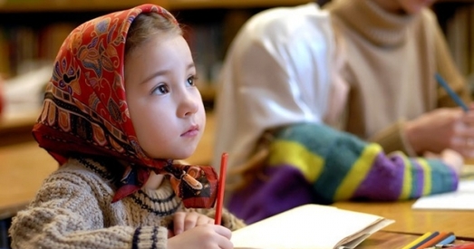 У менскай школе пачаў навучальны год праваслаўны першы клас