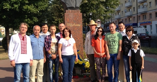 Брэст. Сацыял-дэмакраты узялі ўдзел у адзначэнні Дня незалежнасці Украіны