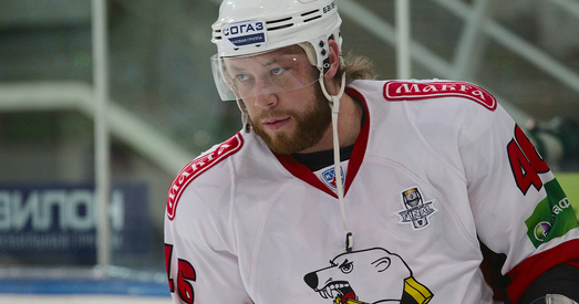 Форварда зборнай Беларусі А.Касціцына дыскваліфікавалі за ўдар у галаву расіяніна