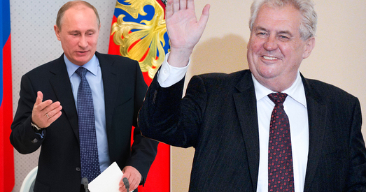 Прэзідэнт Чэхіі лаяўся ў эфіры і абараняў палітыку Пуціна