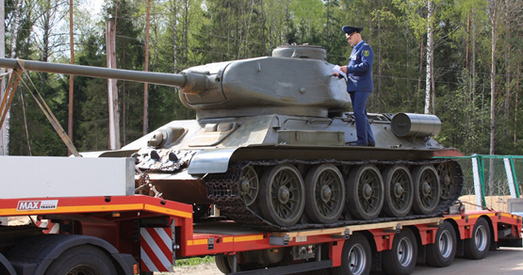 Віцебскія мытнікі спынілі спробу ўвозу баявога танка Т-34