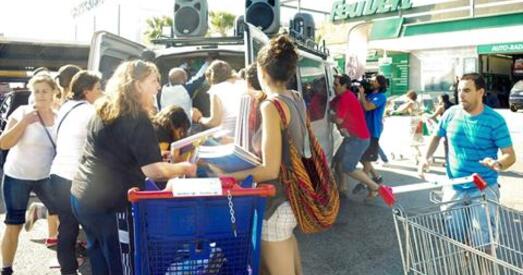 «Робін Гуды» ўчынілі налёт на гішпанскія супермаркеты