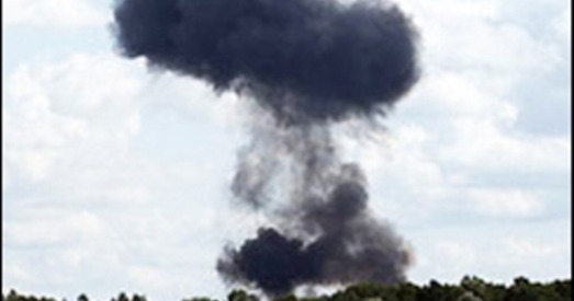 У Брэсцкай вобласці ўпаў ваенны самалёт