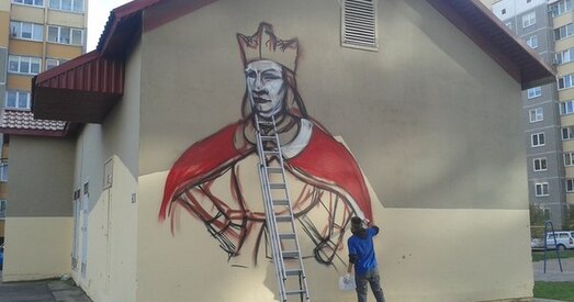 У Горадні з'явіцца графіці з выяваю Вітаўта Вялікага