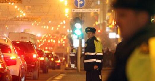 Праспект Незалежнасці ў Мінску ў ачапленні ДАІшнікаў (фотарэпартаж)