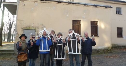 У Віцебску знішчылі графіці, на фоне якога незалежныя журналісты ладзілі акцыі салідарнасці