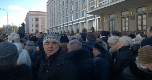 Гомельскія прадпрымальнікі выйшлі на мітынг супраць Указа 222