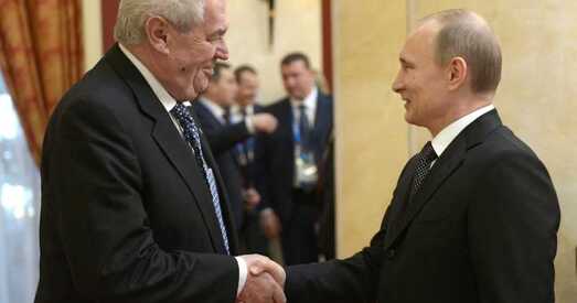 Земан не спалохаўся ўчорашніх яек і запрасіў Пуціна ў Прагу