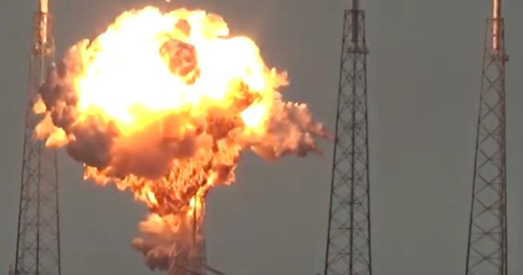 Апублікавана відэа выбуху ракеты «Falcon 9»