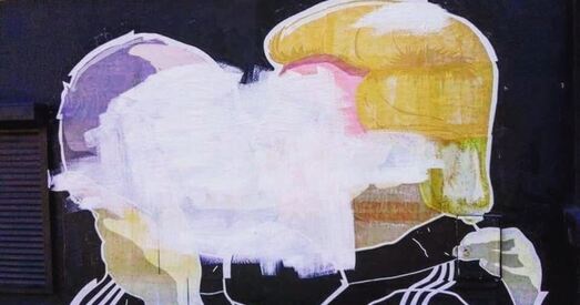 У Вільні зьнішчана графіці з Пуціным і Трампам