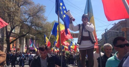 У Кішынёве тысячы людзей удзельнічаюць у пратэстнай акцыі