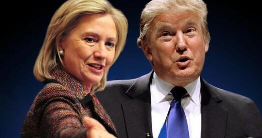 Хілары Клінтан пакуль абганяе Дональда Трампа