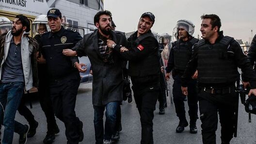 Арышт у Турцыі. Фота GETTY IMAGES Арышт у Турцыі. Фота GETTY IMAGES