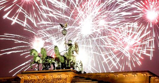 Германія. Навагоднія феерверкі моцна забруджваюць паветра