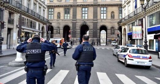 У Луўры вайсковец страляў па ўзброеным наведніку