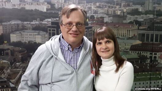 Юрась Зянковіч і яго жонка Алена Юрась Зянковіч і яго жонка Алена