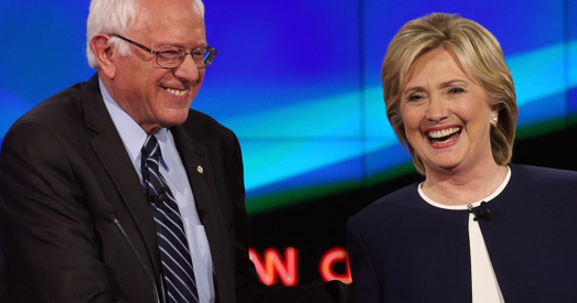 ЗША. Сандэрс паабяцаў Клінтан падтрымку на выбарах