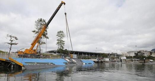 У Рыа абрынуўся стапель для водных відаў спорту на Алімпіядзе