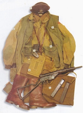 Уніформа паручніка 1-й Асобнай польскай парашутнай брыгады Уніформа паручніка 1-й Асобнай польскай парашутнай брыгады